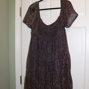 Draper James Black with Gold accents Dress, X-Lrg